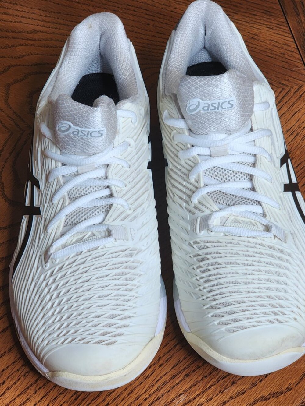 Asics Solutions Speed FF Tennis Shoes Men' Size 11 White Sneakers Flyte Foam